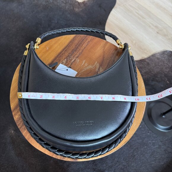 Brand New NWT Bottega Veneta Black Hula Hoop Handbag - Picture 10 of 12